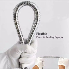 High Quality Grey 1.5m/ 2m /3m G1/2 Inch Flexible Shower Hose Stainless Steel Chrome Bathroom Water Head Shower Extension Pipe