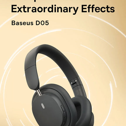 Baseus Bowie D05 Headphones Wireless Earphone Bluetooth 5.3 Headset HiFI Stereo Fones Foldable Wireless Wired Dual Use Headphone