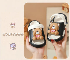 Children's Flip Flops, Anti Slip and Lightweight, Children's Hole Shoes, Soft Soled Cartoon Beach Shoes for Boys and Girls