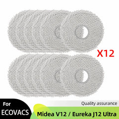 Fit For ( Midea V12 / Eureka J12 Ultra ) Roller Side Brush Hepa Filter Mop Cloth Dust Bag Robot Vacuums Accessory Part