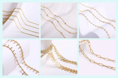 18K Gold Plated Separators For Bead,Spacers Beads For Jewelry Making,Brass Metal Round Beads,DIY Bracelets/Necklace Accessories