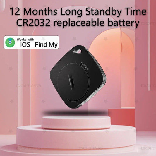 Works with Find My Long Distance Smart Tag GPS Tracker for Air Tag Key Finder Pet Wallet Bike Anti-lost Alarm Mini Locator iOS