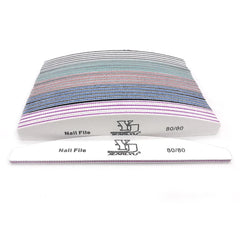 5/25Pcs/Lot Nail File Mix Color 80/100/150/180/240 Grit Professional Sandpaper Cuticle Remover Buffer Files Manicure Tool Set