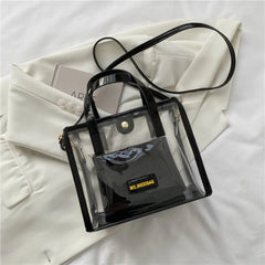 Crossbody Shoulder Bags with Removable Strap Stadium Approved Bags Women Transparent Clear Purse