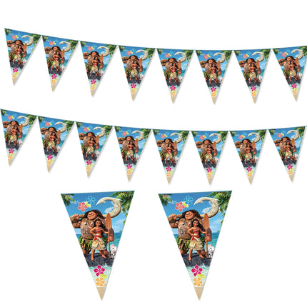 Moana 2 Party Decoration Disposable Tableware Set Paper Cups Plates Tablecloth Banner Balloon Cake Topper Gift Bag Baby Shower