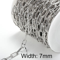 1meter Stainless Steel Necklace Chain for Jewelry Making DIY 1:3 NK Rolo Cable Link Curb Chains Thick Chain Bracelet Accessories