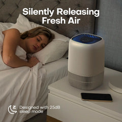 Air Purifiers for Bedroom Home, Air Filter Cleaner with Fragrance Sponge, HEPA Filter for Smoke, Allergies, Pollen, Pet Timer