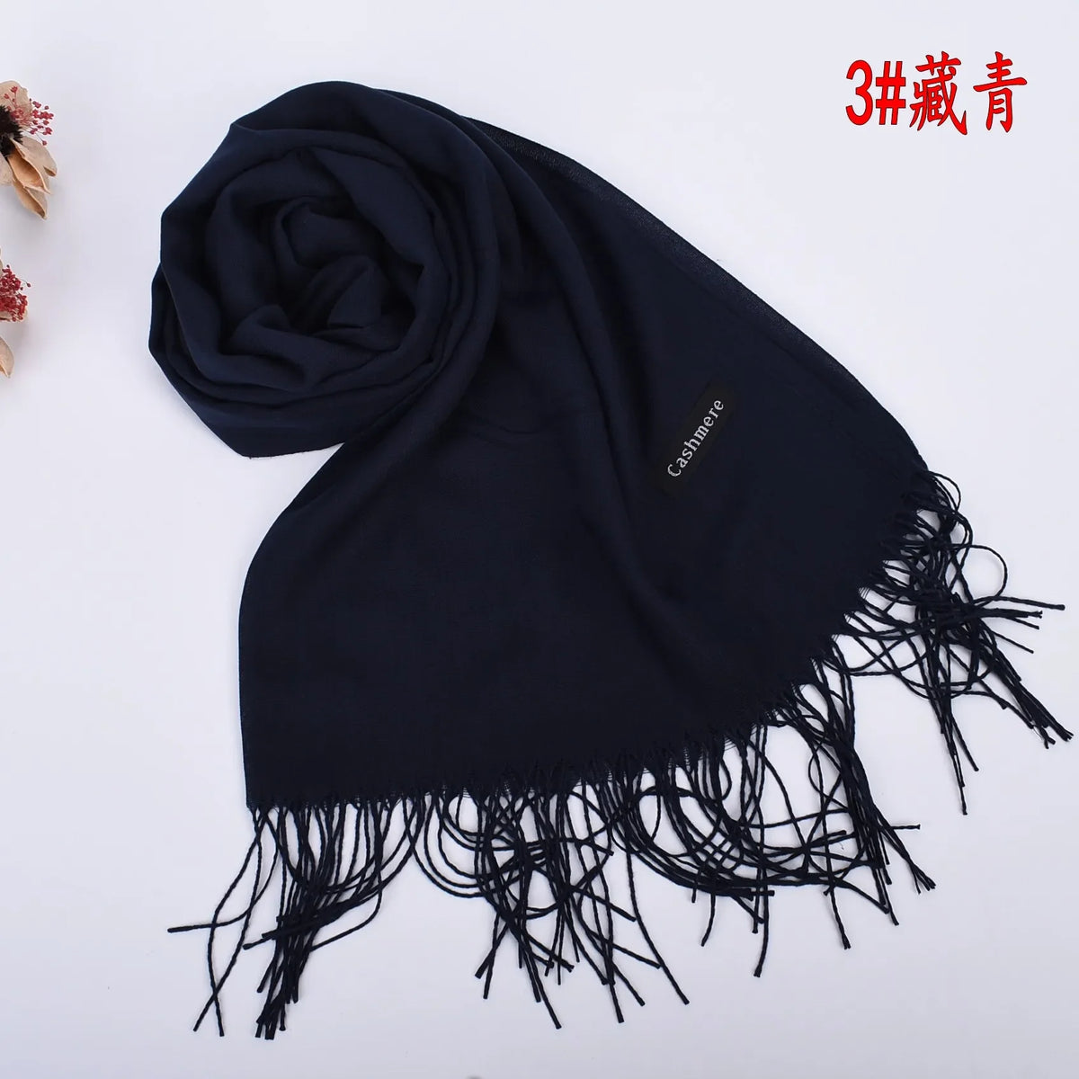 Leather Powder Autumn and Winter New Solid Color Scarves Wholesale for Men and Women 120g Single Color Headband Shawl