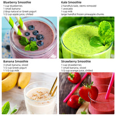 BioloMix Personal Blenders with 1.5L Glass Jar, 1300W Smoothie Blender Combo for Frozen Fruit Drinks, Sauces