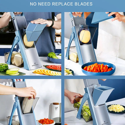 Kitchen Accessories Mandoline Slicer, ONCE FOR ALL. Vegetable Slice, Food Chopper, Cutter, Dicer Fruit, French Fry, Julinner