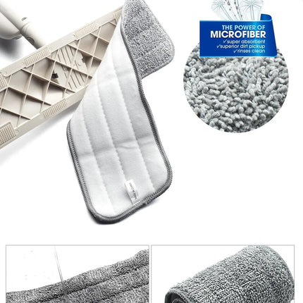 Spray Floor Mop with Replacement Microfiber Pads  Washing Flat Mop Home Kitchen Laminate Wood Ceramic Tiles Floor Cleaning Tools