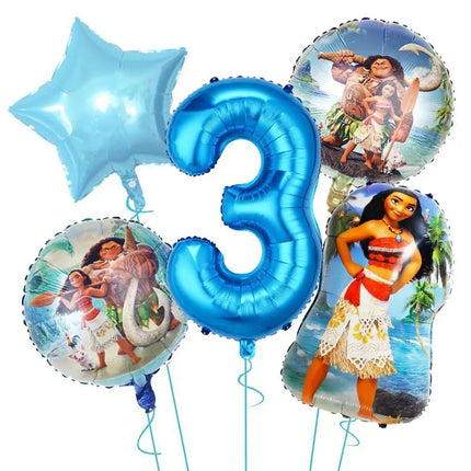 Disney Moana Birthday Decoration Tableware Cup Plate Backdrop Banner Kit Vaiana Moana Theme Happy Party Deco Balloons Supply Set