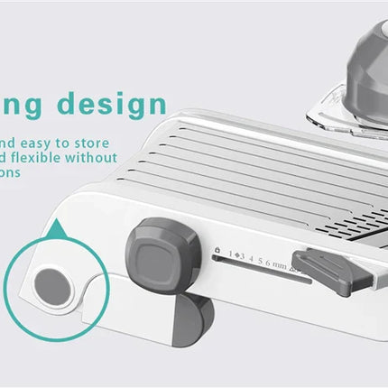 LMETJMA Ultra Sharp Mandoline Slicer Upgraded Vegetable Slicer Kitchen Adjustable Thickness Food Cutter Slicer Dicer KC0450