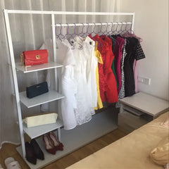 Lightweight Indoor Clothes Hanger Modern Movable Rail Storage Clothes Hanger Drying Space Saving Kledinghangers Home Furniture