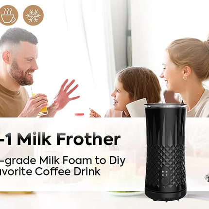 Fully Automatic Milk Frother Electric Hot and Cold for Making Latte Cappuccino Coffee Frothing Foamer Kitchen Appliances 400W