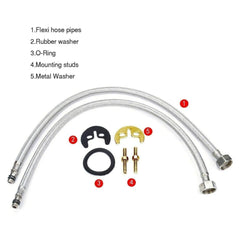 BRIEFNESS Single lever Sink Mixer tap Mixer tap 360° swivel Hot and cold water mixer Kitchen sink mixer tap Single basin tap