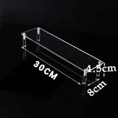 Acrylic Riser Display Stand Perfume Organizer Shelves for Amiibo Funko Figures Toys Cupcake Desserts Collection Cosmetic Jewelry