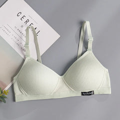 1 Pcs Women Underwear Cotton Bra Seamleass Gathered Push Up Comfortable Soft Bralette Sexy Fashion Ladies Intimate Lingerie