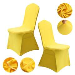 Black Extra Thicker Spandex Chair Covers For Wedding Events Party Decoration High Quality Stretch Elastic