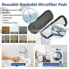 Spray Mop Broom Set Magic Flat Mops for Floor Home Cleaning Tool Brooms Household with Reusable Microfiber Pads Rotating Mop
