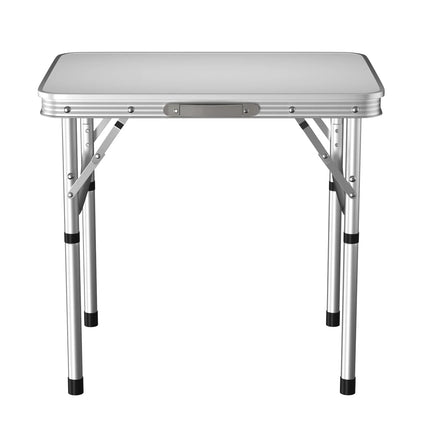 Folding Camping Table Outdoor Indoor Garden Balcony Market Kitchen Work Table Adjustable White Portable Picnic Table 60x45 cm