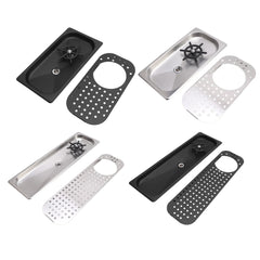 Built-in Cup Washer Stainless Steel Glass Cleaning Rinser High Pressure Cup Washer With Drain Drip Tray Hose For Bar Coffee Shop