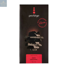 Solid dark chocolate tablet