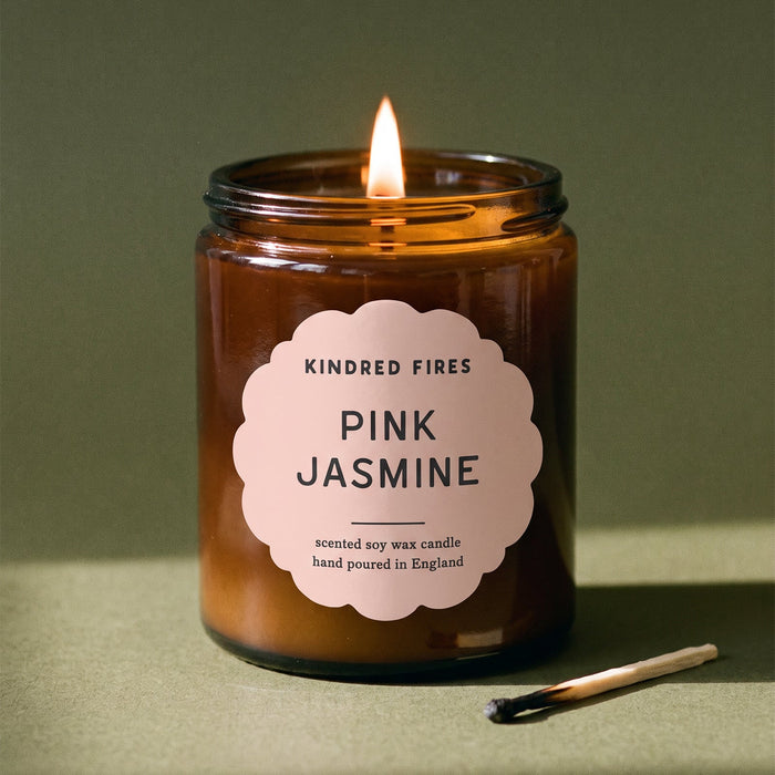 Pink Jasmine Scented Jar Candle