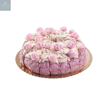 Strawberry Meringue flavoured handmade soft nougat cake