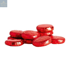 Strawberry crème - dark chocolate covered fondant in red coloured foil 120pcs