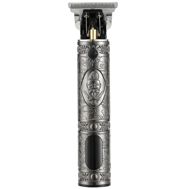 VGR V-228 5W USB Retro Engraving Hair Clipper with LED Digital Display, V-228 (Bronze), V-228 (Silver)