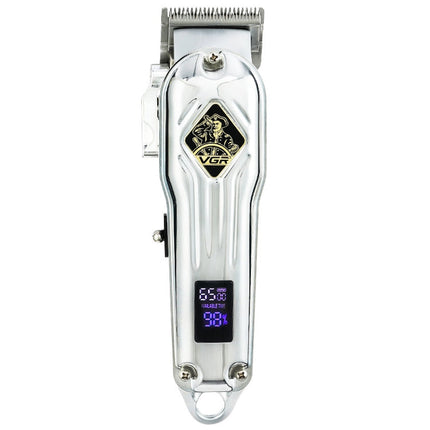 VGR V-267 10W USB Metal Hair Clipper with LED Digital Display & 5 Gears Adjustment, V-267 (Gold), V-267 (Silver)