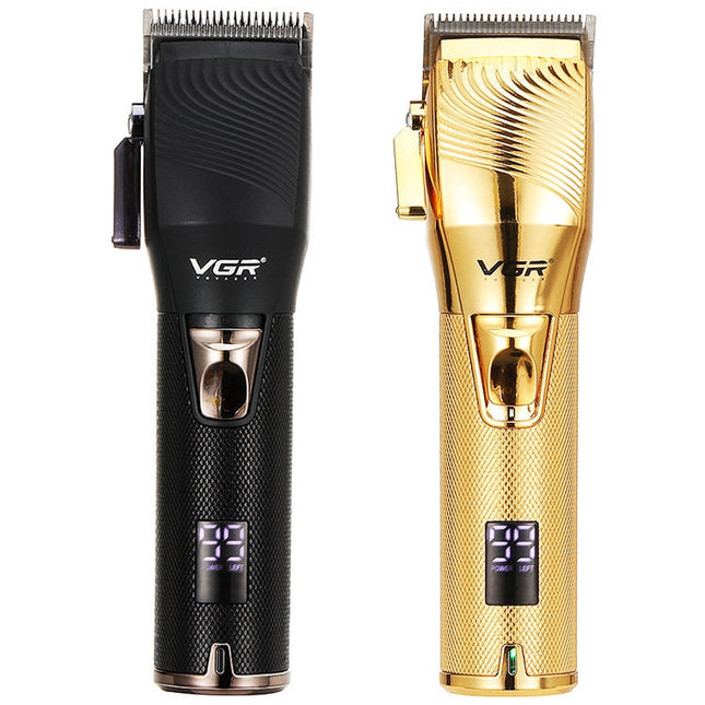 VGR V-280  10W USB Metal Electric Hair Clipper with LED Digital Display, V-280 (Gold)