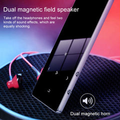 1.8 inch Touch Screen Metal Bluetooth MP3 MP4 Hifi Sound Music Player, Black, Silver, Rose Gold