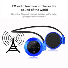 NVAHVA MP3 Player Bluetooth Headphone, Wireless Sport Headset MP3 Player With FM Radio, Stereo Earphone TF Card MP3 Max to 32GB, mini-503 Blue, mini-503 Gold, mini-503 Black, mini-503 Red