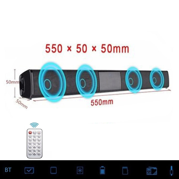 20W TV Soundbar Bluetooth Speaker FM Radio Home Theater System Portable Wireless Subwoofer Bass MP3 Music Boombox for Xiaomi