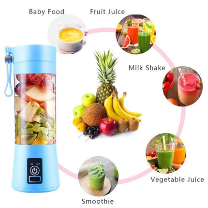 380ml 6 Blender Juicer Cup USB Rechargeable Electric Automatic Vegetable Fruit Citrus Orange Juice Maker Cup Mixer Bottle, TBD002369201A, TBD002369201B, TBD002369201C, TBD002369201D, TBD002369201E, TBD002369201F, TBD002369201G, TBD002369201H�����������...