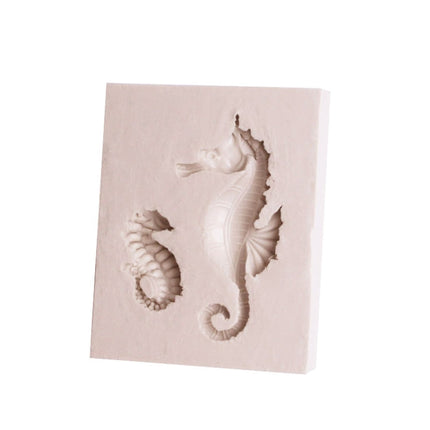 2 PCS Hippocampus DIY Modeling Mold Fondant Silicone Cake Chocolate Mold Baking Tool
