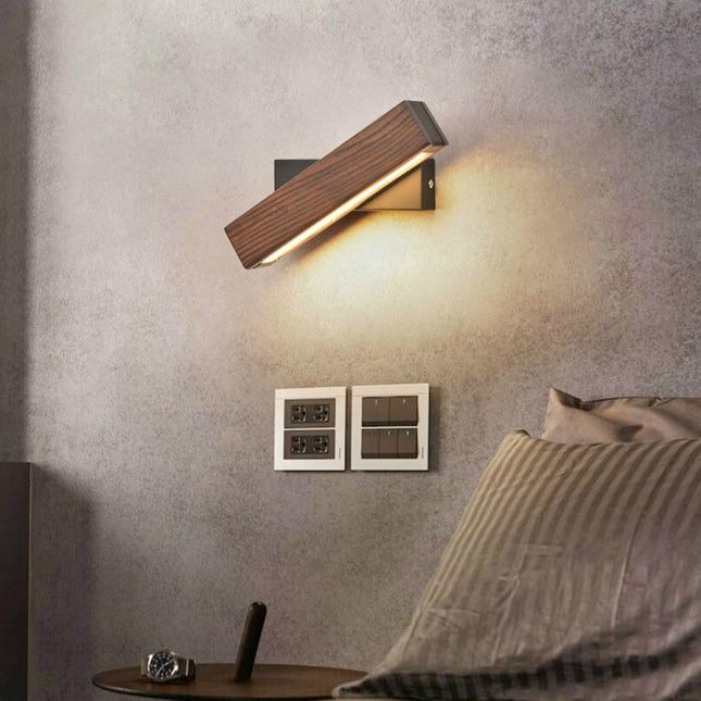 Simple Rotatable Bedside Bedroom Wall Lamp Warm Night Light, 21cm, 31cm