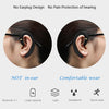 ET Bluetooth Earphone Wireless Headset Handsfree Ear Hook Waterproof Noise Reduction Earphone with Mic for Android IPhone