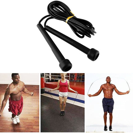 Pen Handle Shaped Small Handle Rubber Skipping Rope for Fitness (Black), 1 PCS