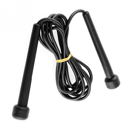 Pen Handle Shaped Small Handle Rubber Skipping Rope for Fitness (Black), 1 PCS