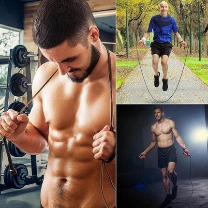 Pen Handle Shaped Small Handle Rubber Skipping Rope for Fitness (Black), 1 PCS