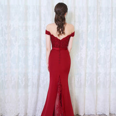 Mermaid Long Evening Dress Party Elegant Long Prom Gown With Belt