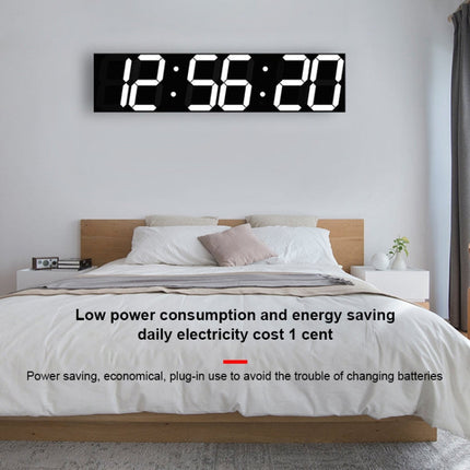 Multifunctional LED Wall Clock Creative Digital Clock, Hollow Remote Control, Sealed Box Remote Control