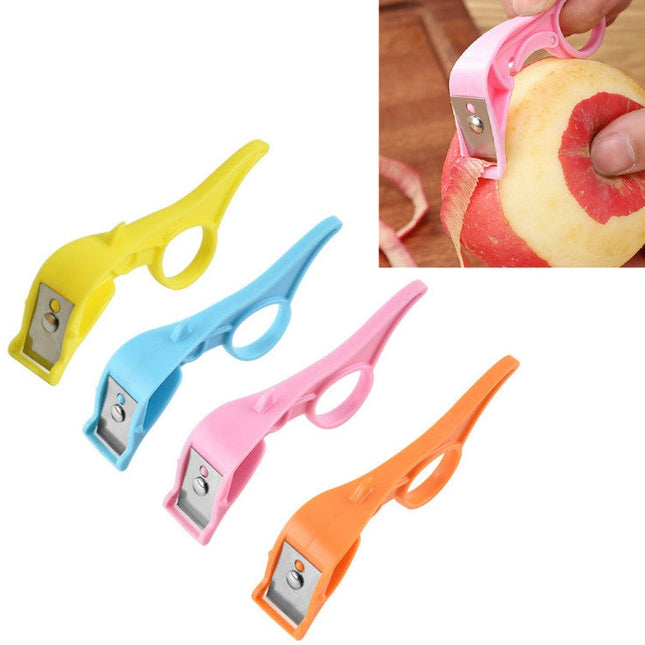 Kitchen Fruit Peeler Stainless Steel Peeling Knife, Random Color Delivery