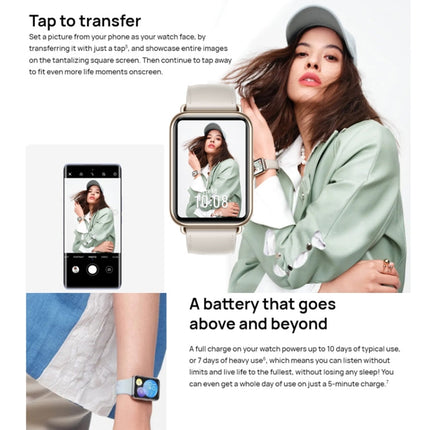 Original Huawei WATCH FIT 2 Smart Sports Watch, Black, White