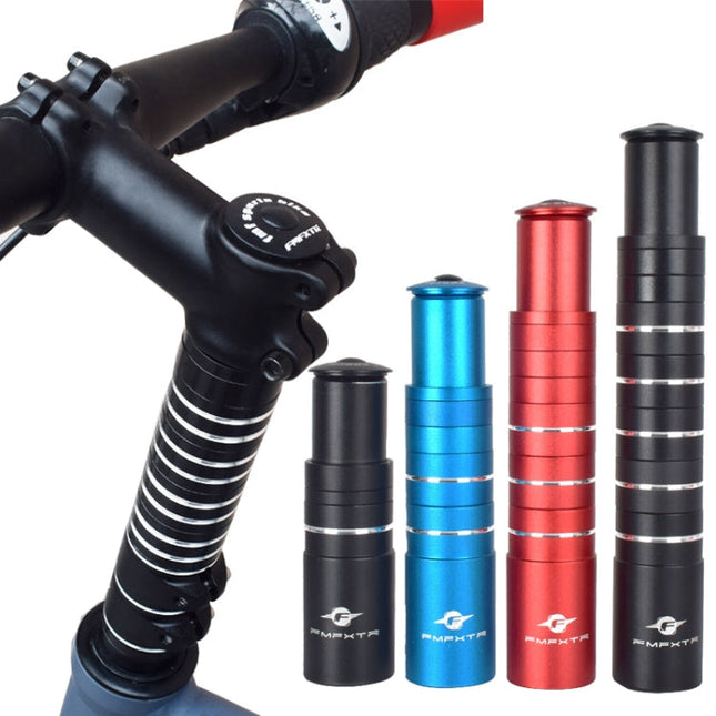FMFXTR Mountain Bike Handlebar Aluminum Alloy Height Increaser, 8.5cm Black, 8.5cm Red, 8.5cm Blue, 11.4cm Black, 11.4cm Red, 11.4cm Blue, 14.4cm Black, 14.4cm Red, 14.4cm Blue, 17.5cm Black, 17.5cm