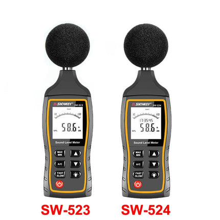 SNDWAY Handheld High Precision Noise Decibel Meter, SW523, SW524(Storage+USB Communication)
