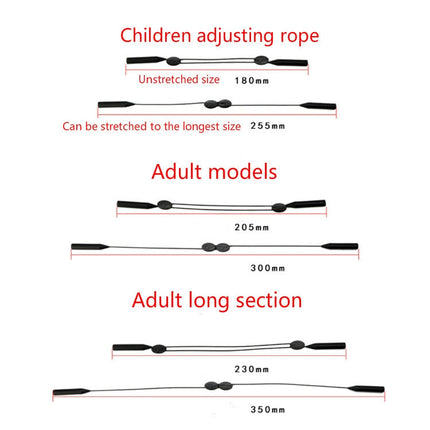 Adjustable Glasses Lanyard Sports Glasses Non-slip Ear Hook Cover, Size:25cm for Children, 25cm for Children, 30cm for Adult, 35cm for Adult